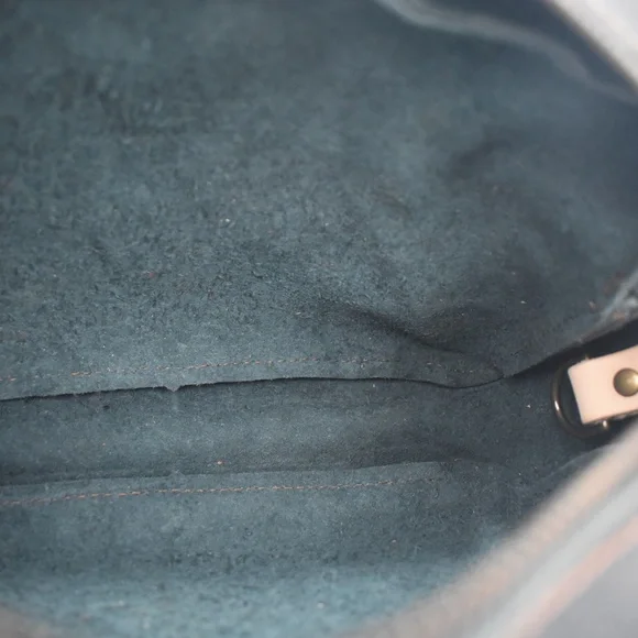 Go Forth Goods Original Sarah Leather Crossbody Indigo Bison with Custom Options - Picture 8 of 9